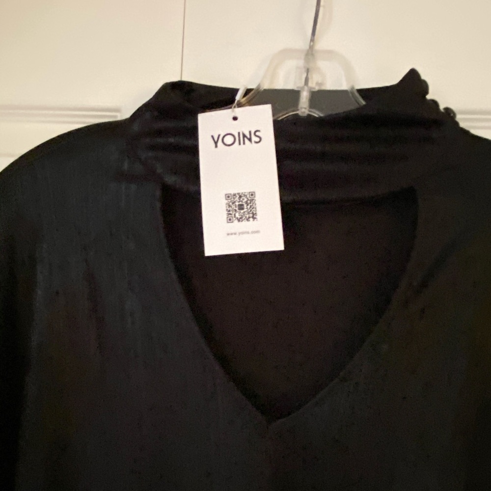 Black Shimmer Blouse - New